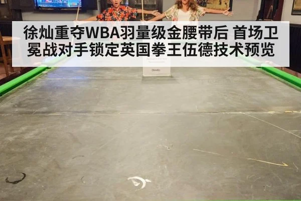 徐灿重夺WBA羽量级金腰带后 首场卫冕战对手锁定英国拳王伍德技术预览
